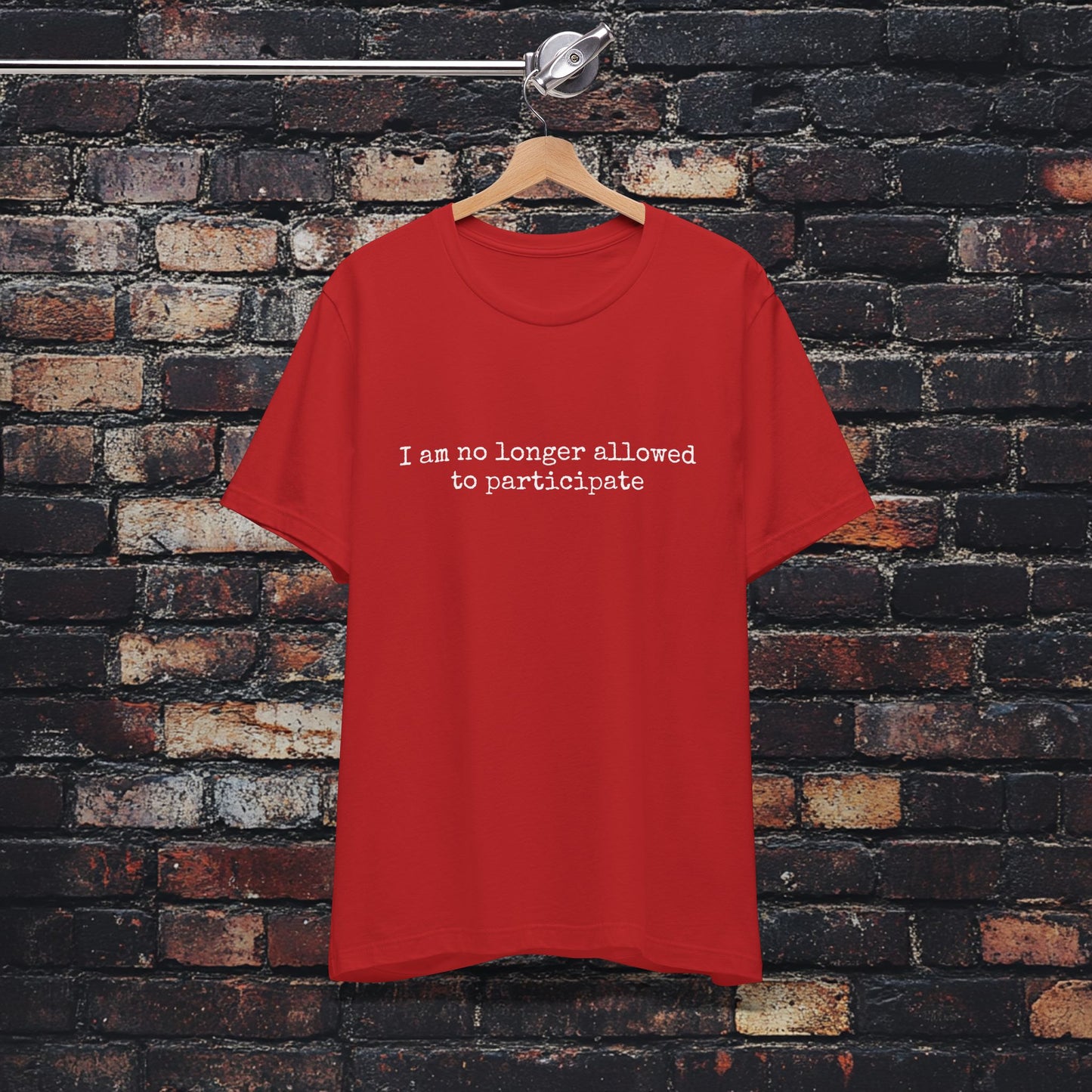 'I am no longer allowed to participate' Tee