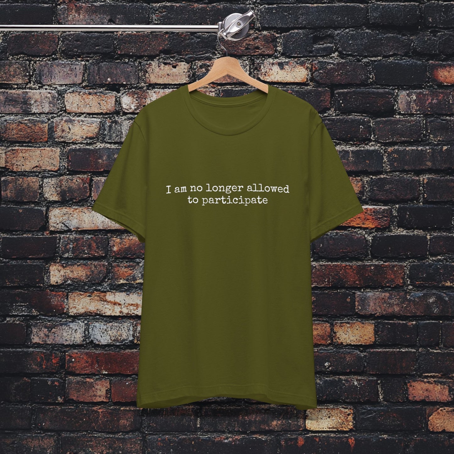 'I am no longer allowed to participate' Tee